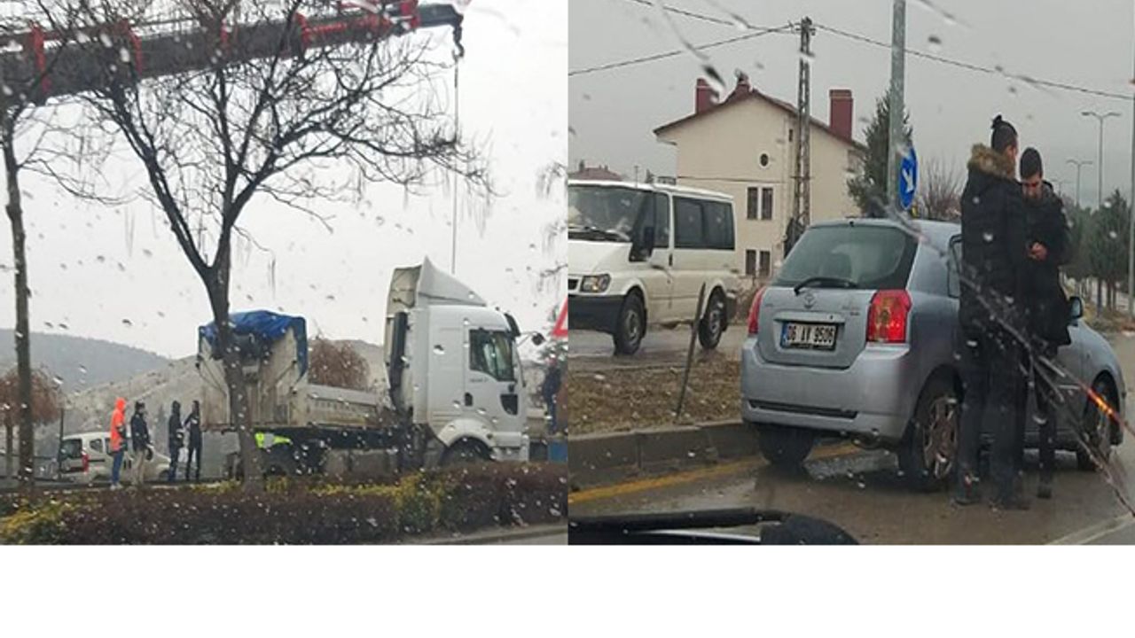 Beypazarı'nda Ardı Ardına Trafik Kazaları