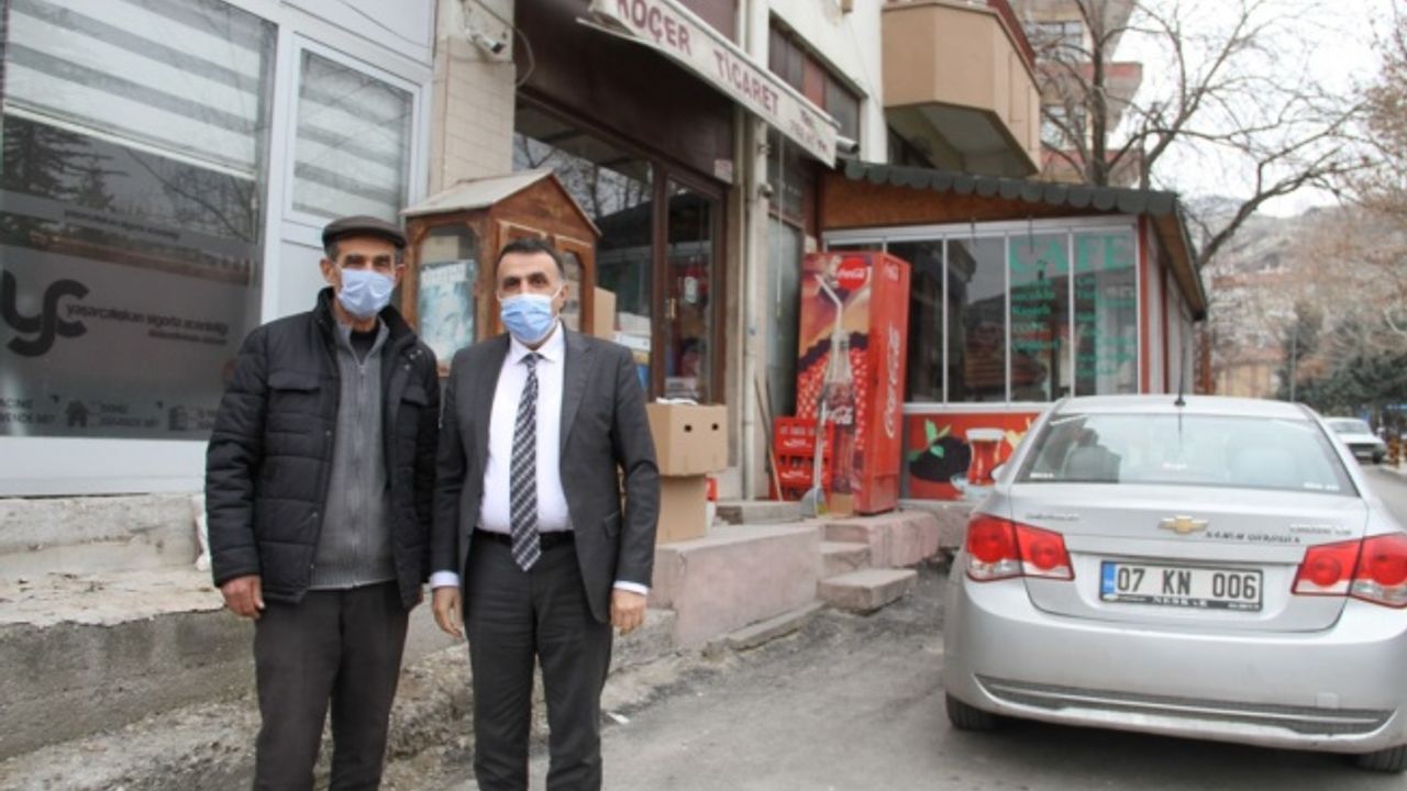 Kaymakam Erdoğan'dan Bakkallar ve Bayiler Odası Başkanı Koçer'e Ziyaret