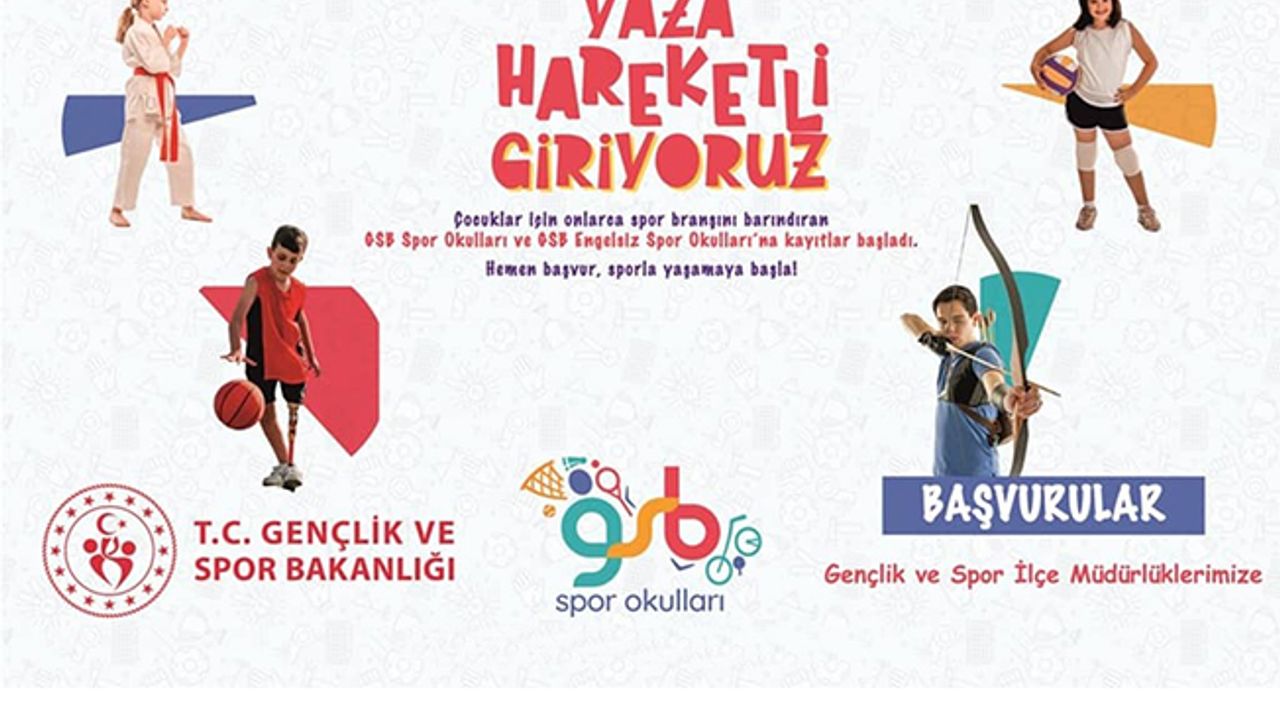 Yaz Spor Okulları Kayıtları Başladı