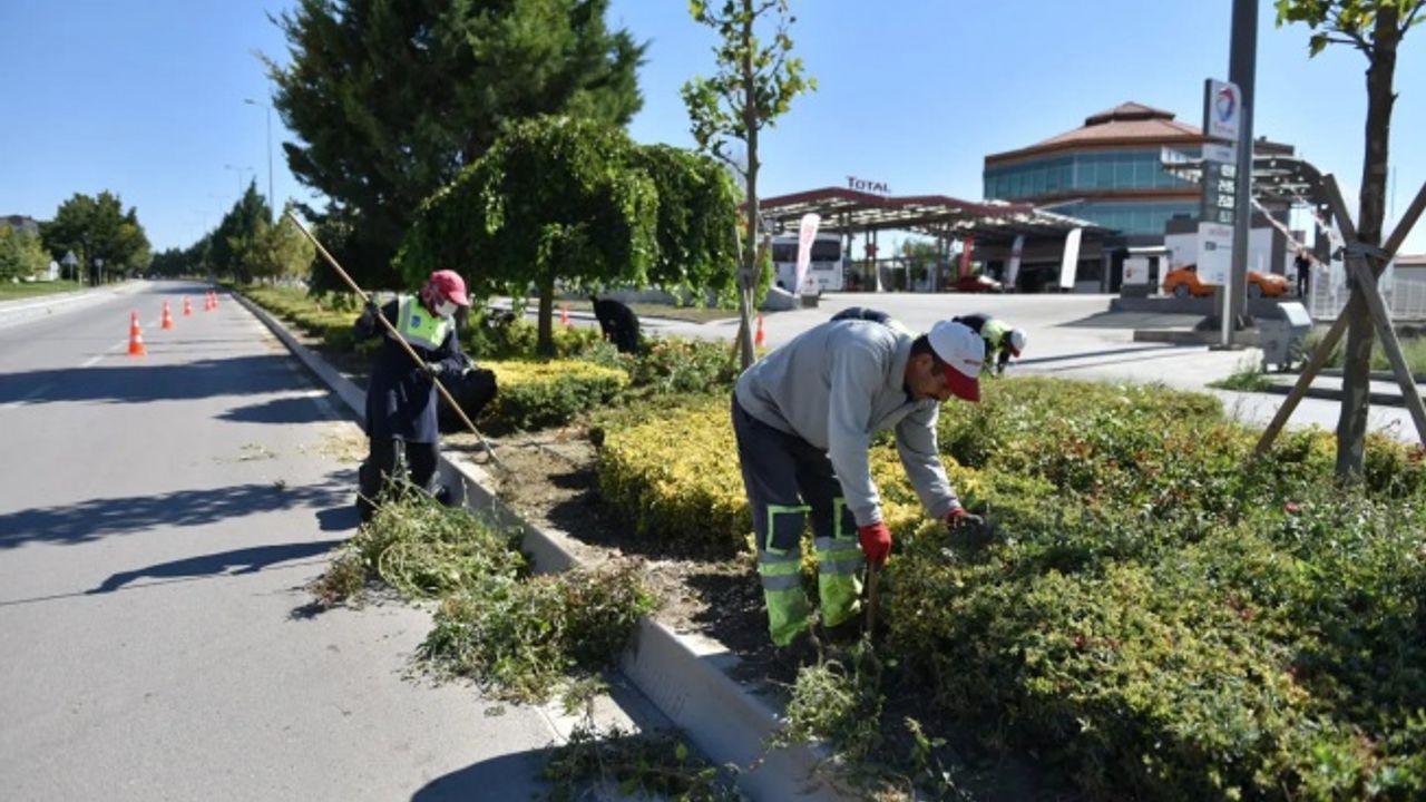 ANFA’dan Beypazarı’nda Yeşil Alan Bakım Çalışması