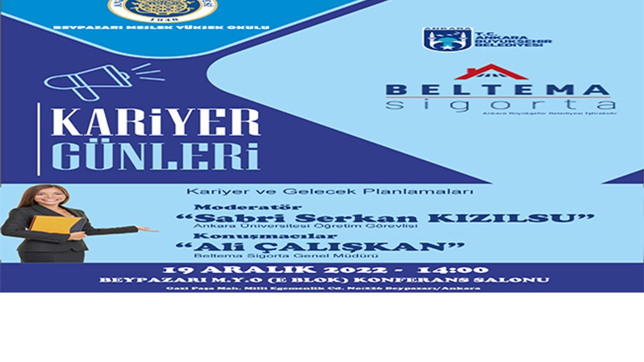 Ankara Üniversitesi Beypazarı MYO Kariyer Günleri