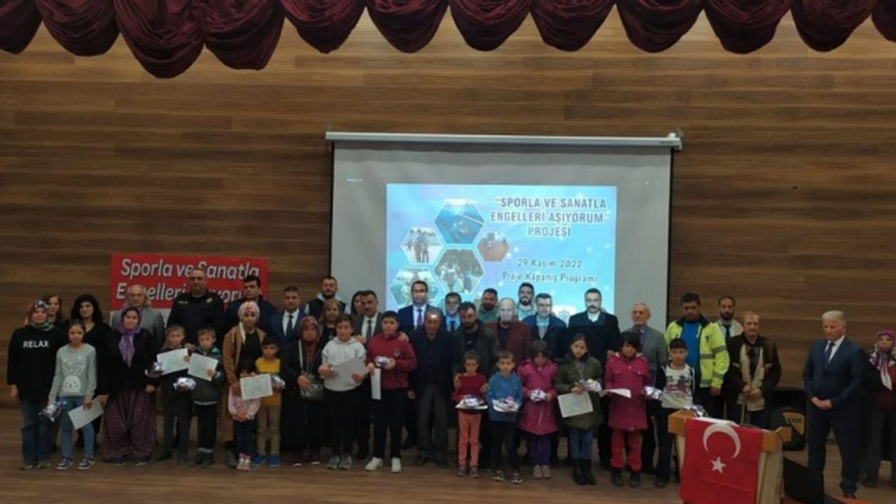 ''Sporla ve Sanatla Engelleri Aşıyorum” Projesi Tamamlandı