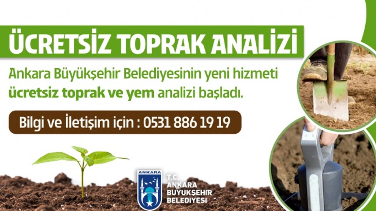Ankara Büyükşehir Belediyesinden Çiftçilere Yem ve Toprak Analizi Desteği