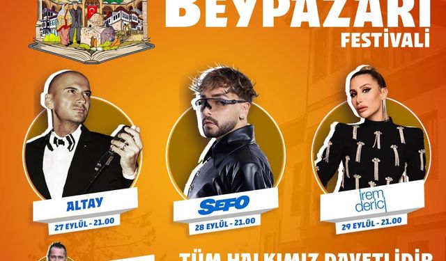 Beypazarı Festivali 27-28-29 Eylül’de