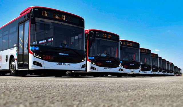 EGO OTOBÜS FİLOSU GÜÇLENMEYE DEVAM EDİYOR: YENİ ALINAN OTOBÜSLER İLE SAYI 1999 OLDU