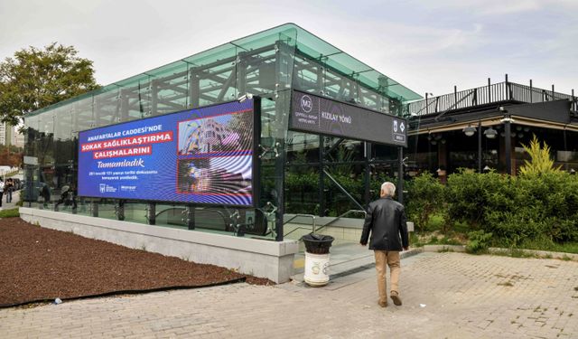 ANKARA BÜYÜKŞEHİR’DEN METRO İSTASYONU VE ALT GEÇİTTE KANOPİ ÇALIŞMASI