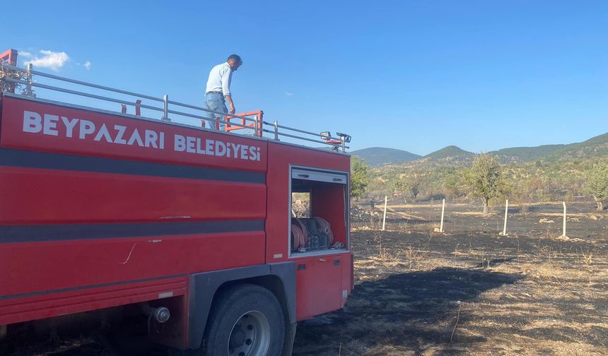 Bolu ili Kıbrıscık İlçesi Köseler Köyü'nde Çıkan Otlak Yangınına Hızlı Müdahale