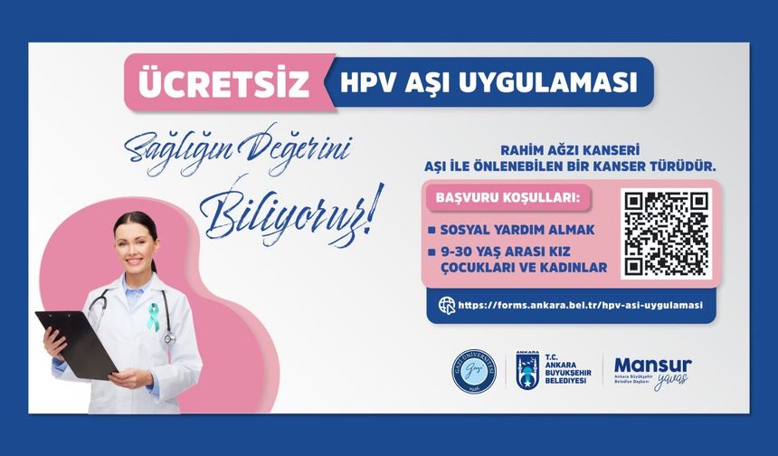 ABB’NİN ÖRNEK PROJESİ HPV AŞI UYGULAMASI DEVAM EDİYOR HPV AŞISI İÇİN YENİ BAŞVURU DÖNEMİ BAŞLADI